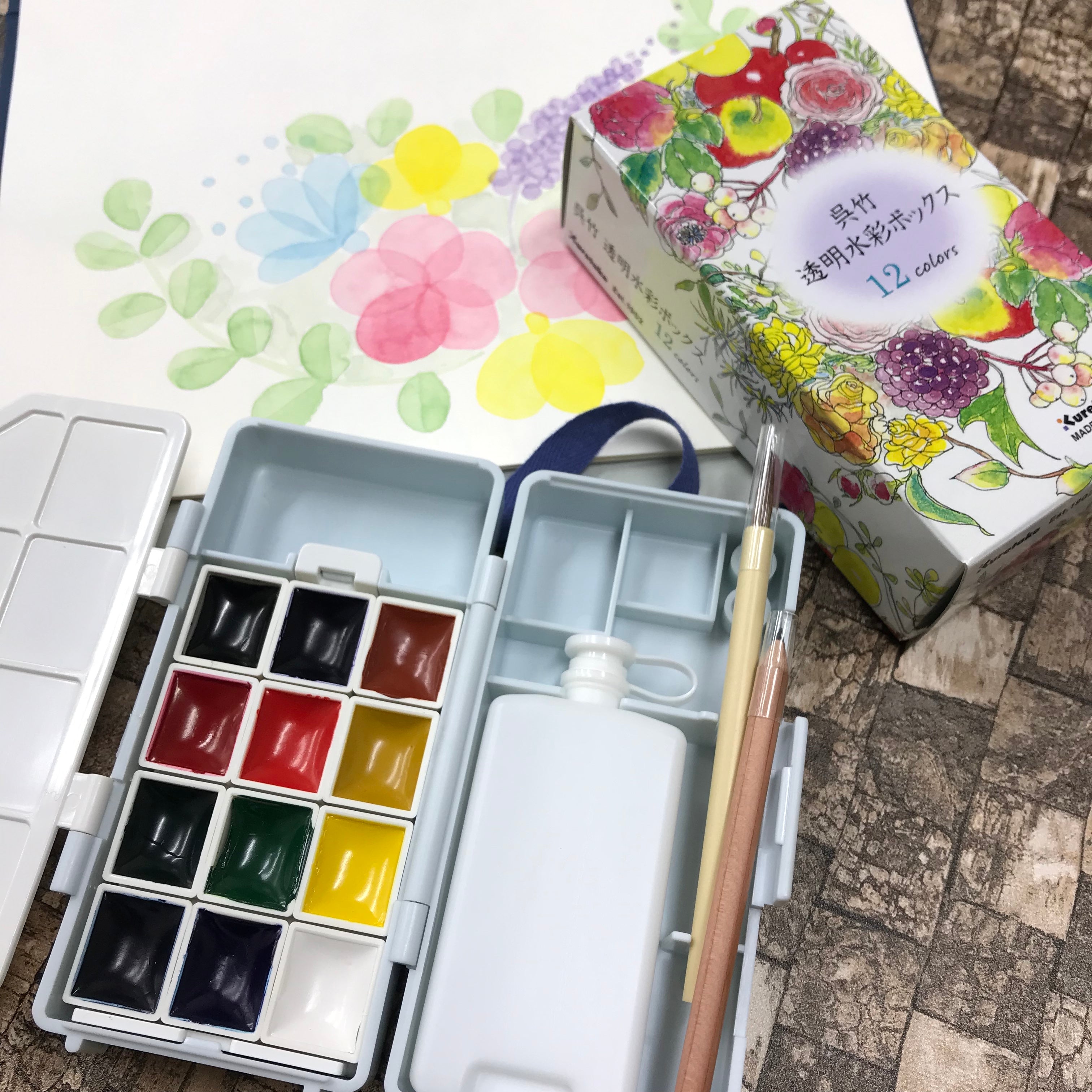 Kuretake Transparent Watercolor Box (KG301-13)