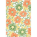 御朱印帳大判 花柄・橙色 (LH10-11)