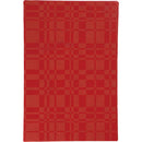 御朱印帳大判 格子柄・赤色 (LH10-13)