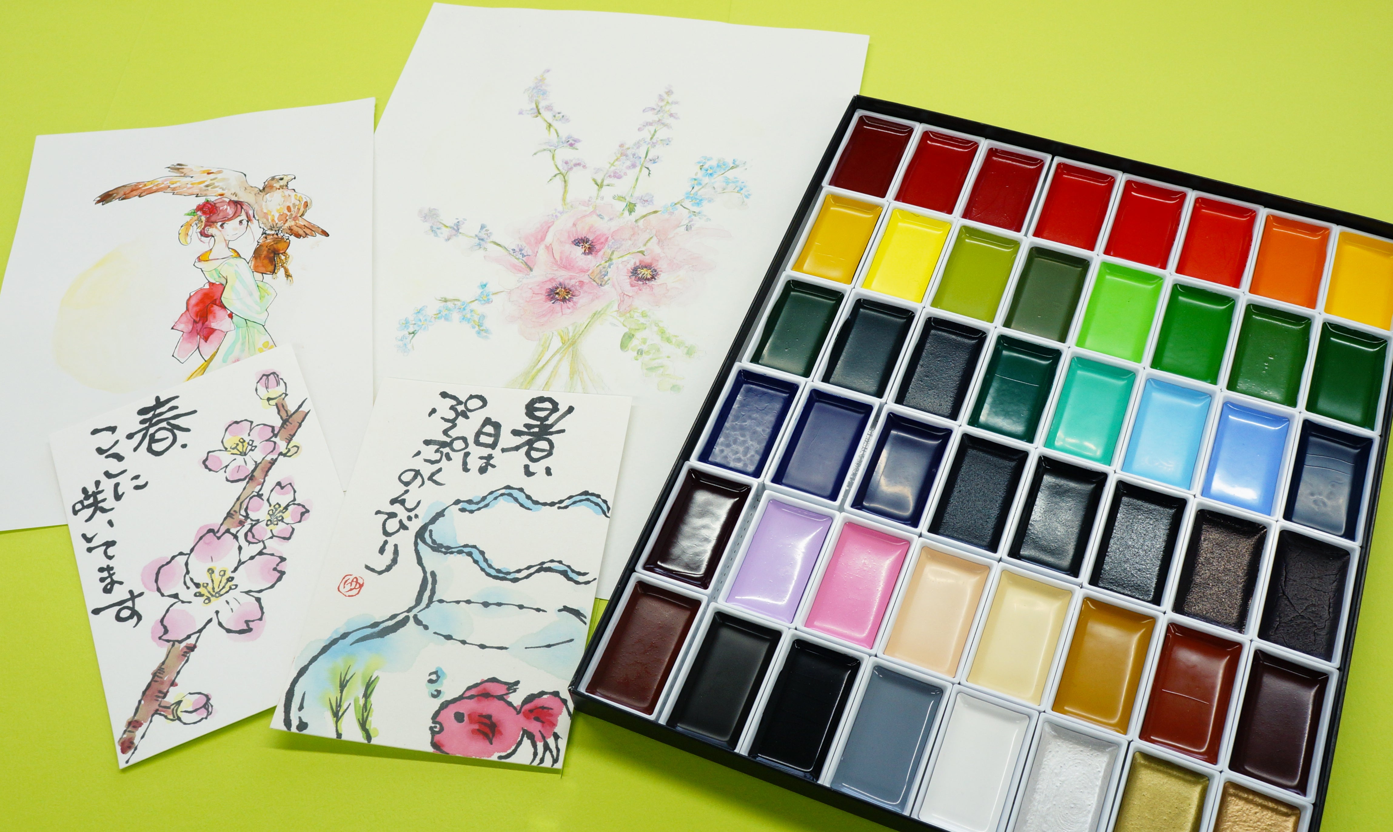 Kuretake Gansai Tambi 48 Color Set (MC20/48V)