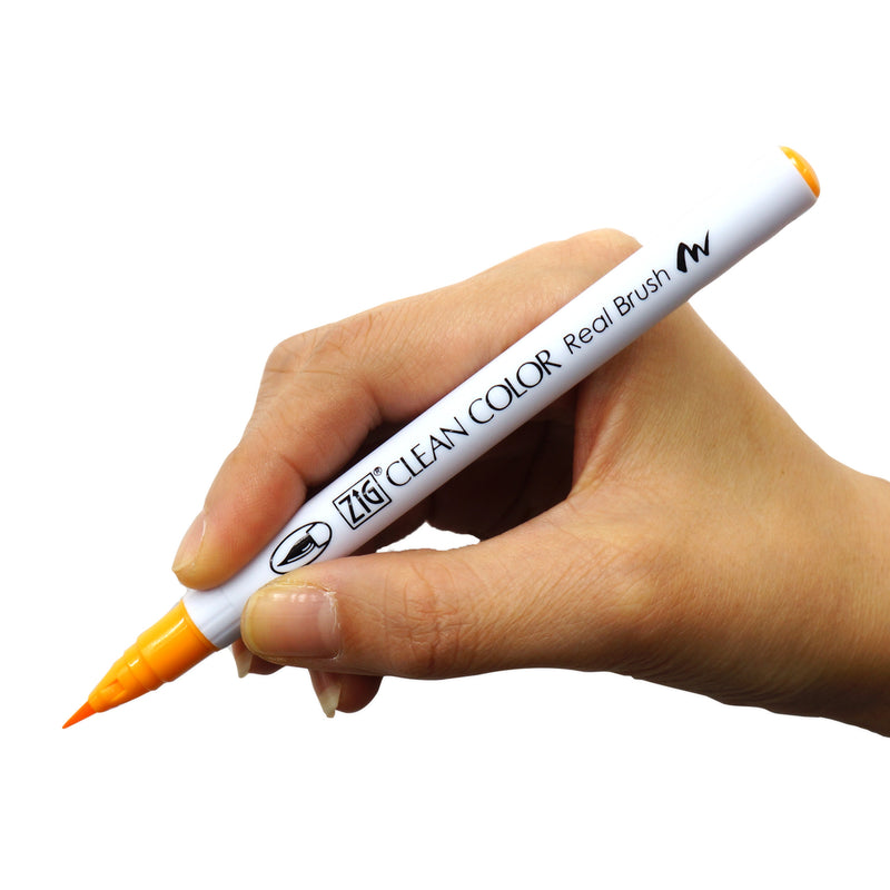 あす楽対応】 ZIG 水性 筆ペン 呉竹 クリーンカラー 90色セット リアル