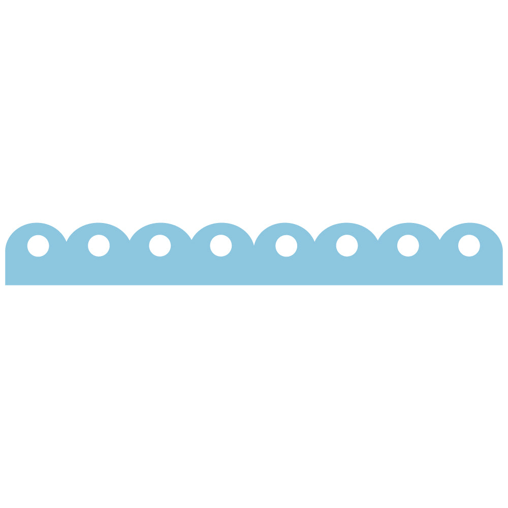KURE PUNCH BORDER DECORATION CIRCLE&SEMICIRCLE (SBKPB130-7)