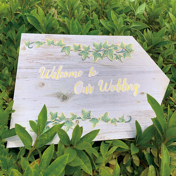 HANDMADE STICKER K TITLE WEDDING IVY (SBST501-2)