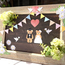 HANDMADE STICKER Ｋ WHITE FLOWERS (SBST501-5)