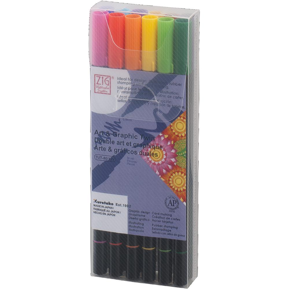 ZIG Art & Graphic Twin BASIC 12 Color Set (TUT-80/12VBA)