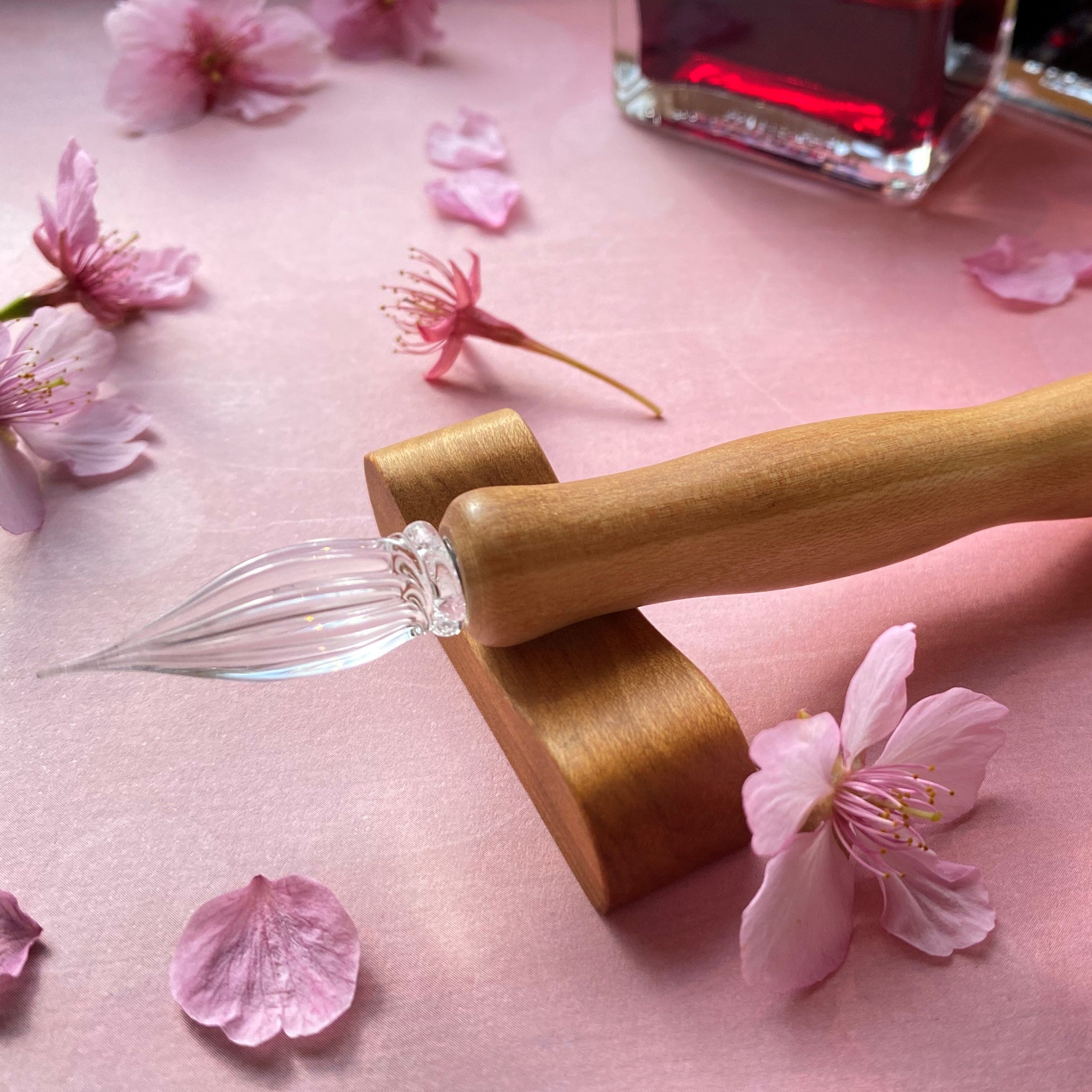Kuretake Wood Glass Pen - Senbonzakura