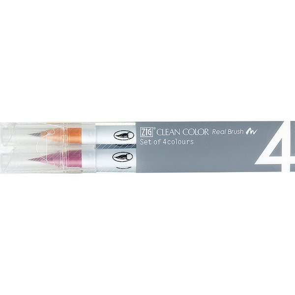 ZIG クリーンカラー リアルブラッシュ 4色セットD ディープ