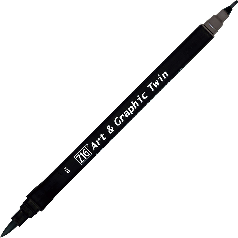 ZIG Art & Graphic Twin gRAY 12色セット TUT-80/12VGR