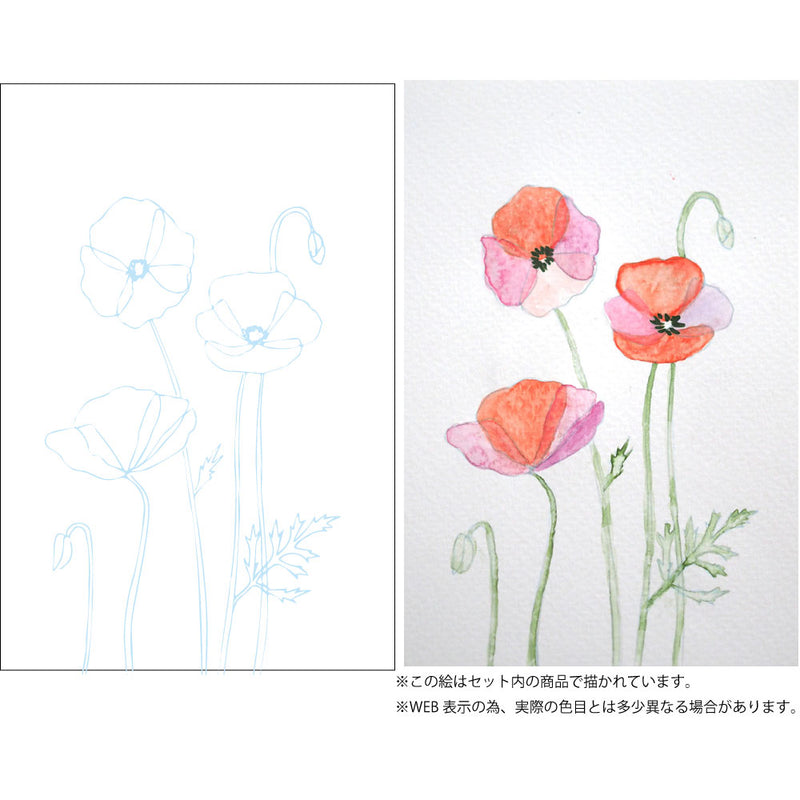 保存版】 アゼリア 0号(約14✕18) 絵画 原画 花 水彩 抽象 絵画 